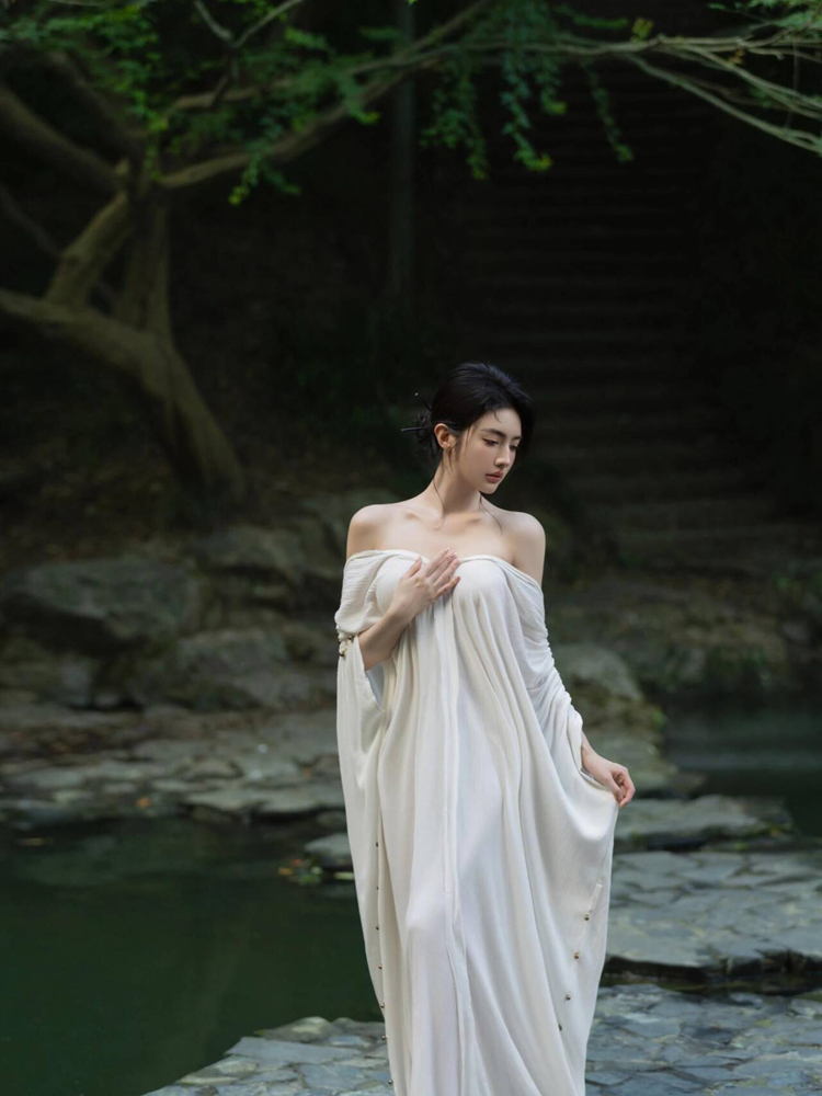 Ethnic Style Dresses - Wedding Morning Robe Chinese Style Loose