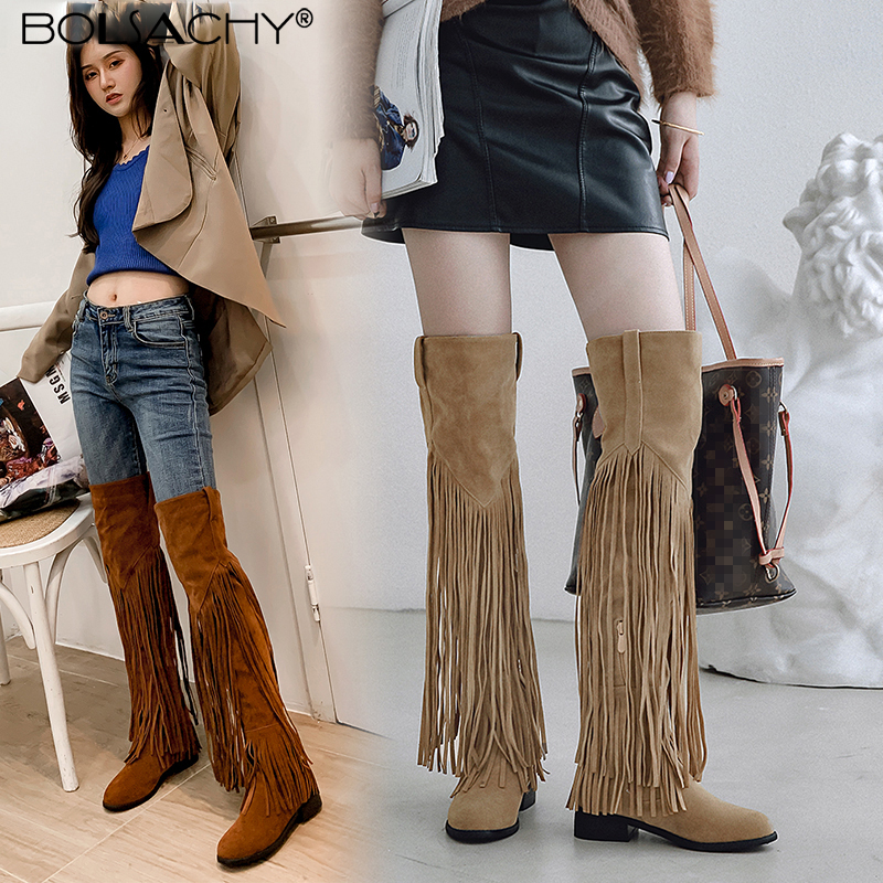 Ethnic Fashion In - 2026 Fashion Boho Knee High Boot