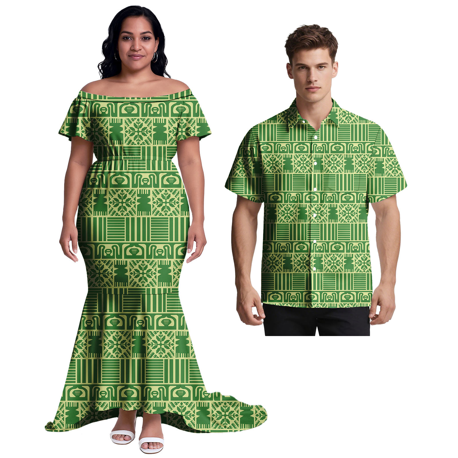 Samoa Custom Clothes Hawaiian  - đánh giá và giá Ethnic Style Dresses
