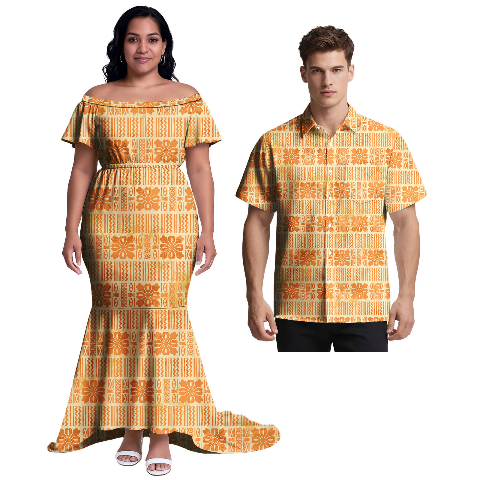 Samoa Custom Clothes Hawaiian  - đánh giá và giá Ethnic Style Dresses