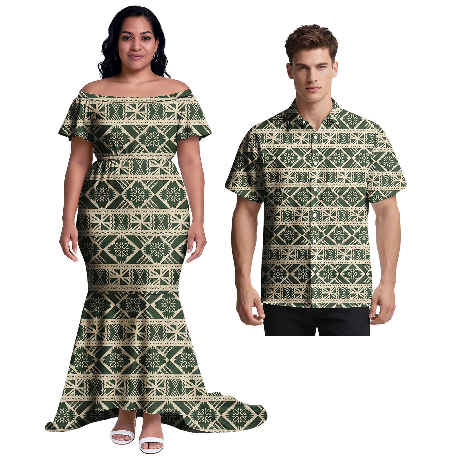 Samoa Custom Clothes Hawaiian  - đánh giá và giá Ethnic Style Dresses
