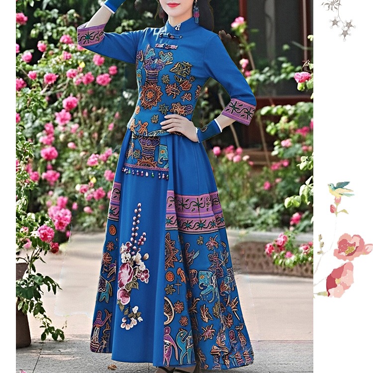 New Spring Summer Cotton Linen - đánh giá và giá Ethnic Style Dresses