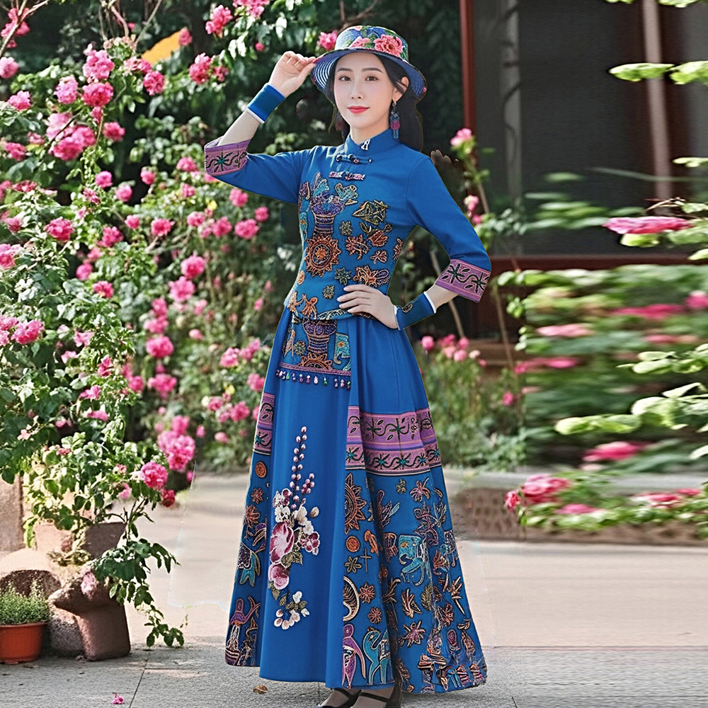 New Spring Summer Cotton Linen - đánh giá và giá Ethnic Style Dresses