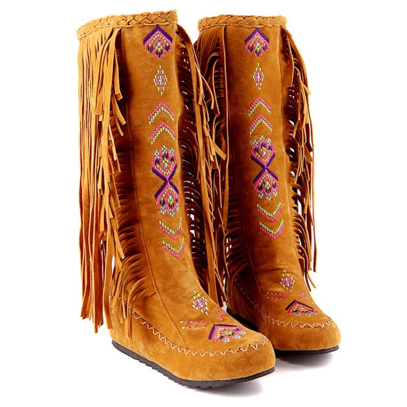 Tassel Boots Handmade Embroide - đánh giá và giá Ethnic Fashion In