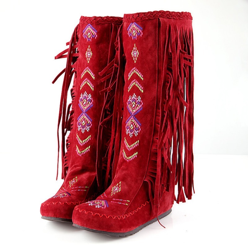 Tassel Boots Handmade Embroide - đánh giá và giá Ethnic Fashion In