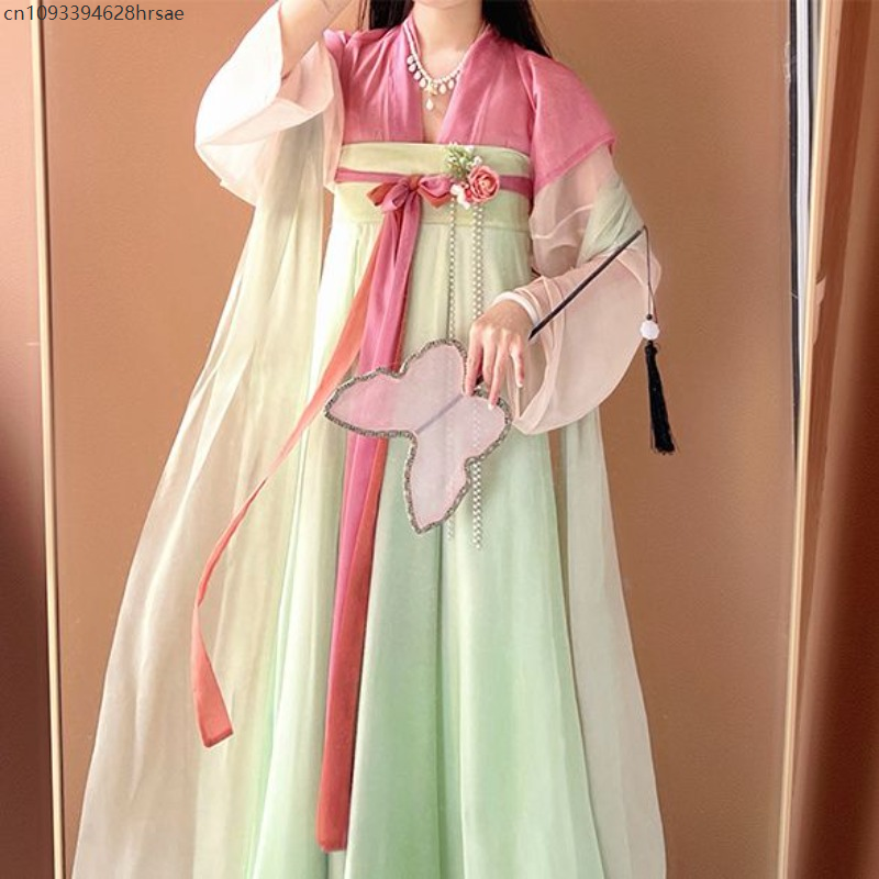 Chinese Traditional Hanfu Pink - đánh giá và giá Ethnic Dress Fashion Show