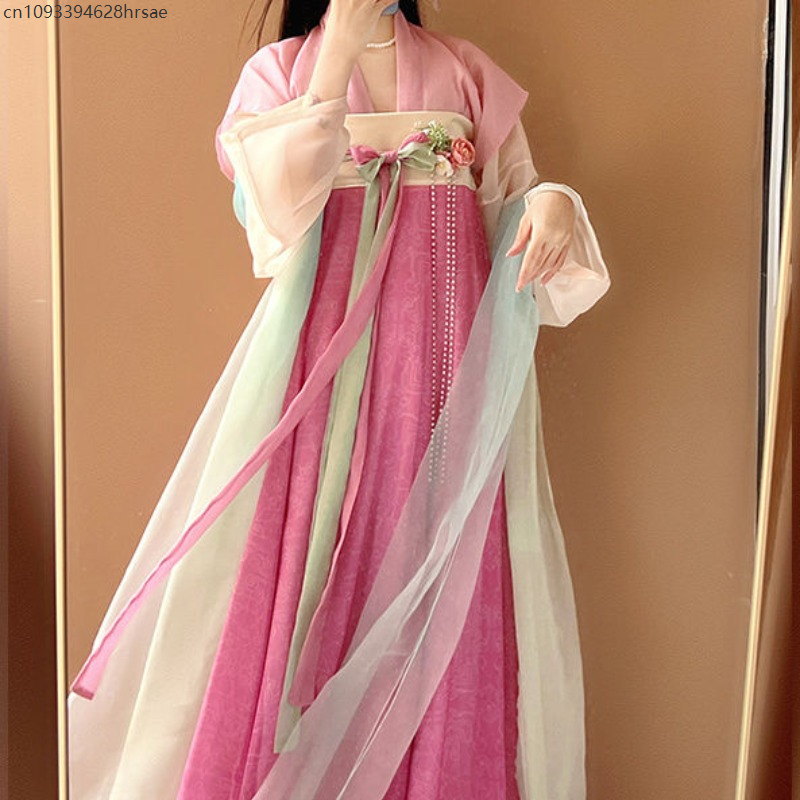 Chinese Traditional Hanfu Pink - đánh giá và giá Ethnic Dress Fashion Show