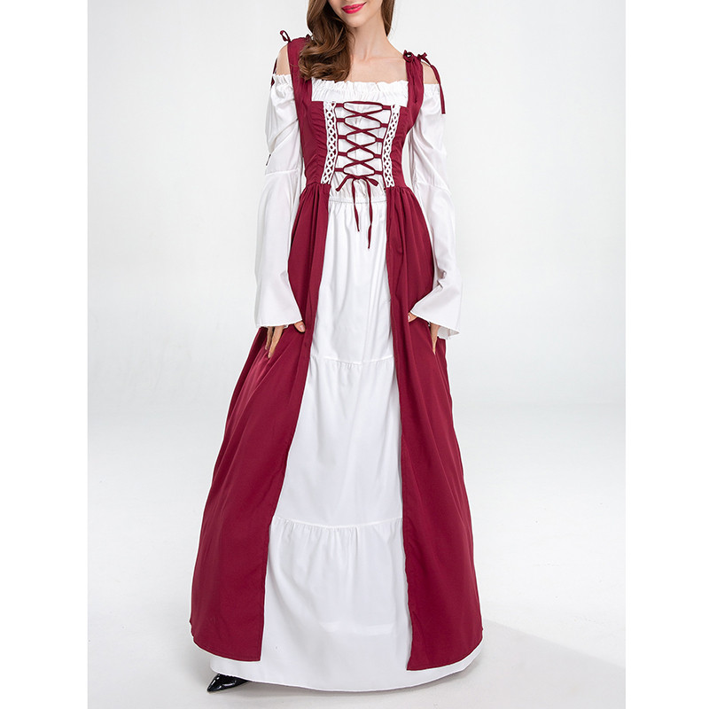 Halloween Court Medieval Retro - đánh giá và giá Ethnic Dress Fashion Show