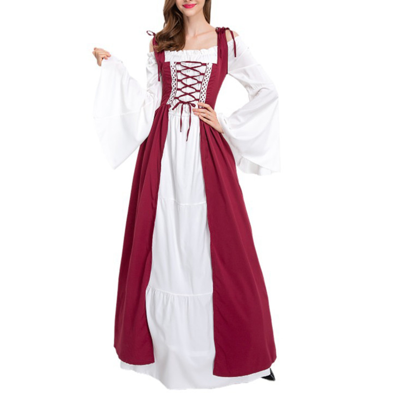 Halloween Court Medieval Retro - đánh giá và giá Ethnic Dress Fashion Show