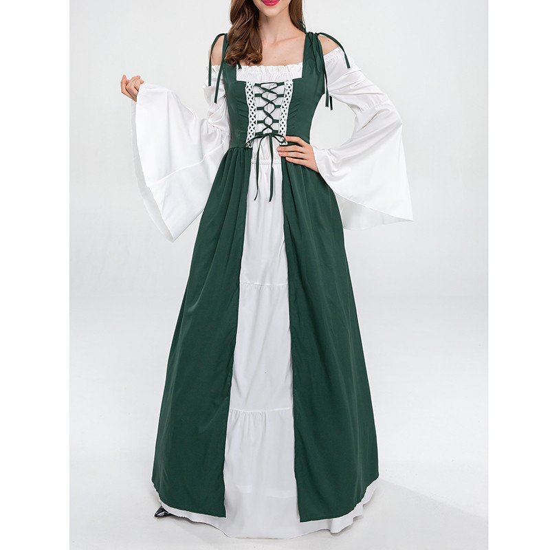 Halloween Court Medieval Retro - đánh giá và giá Ethnic Dress Fashion Show
