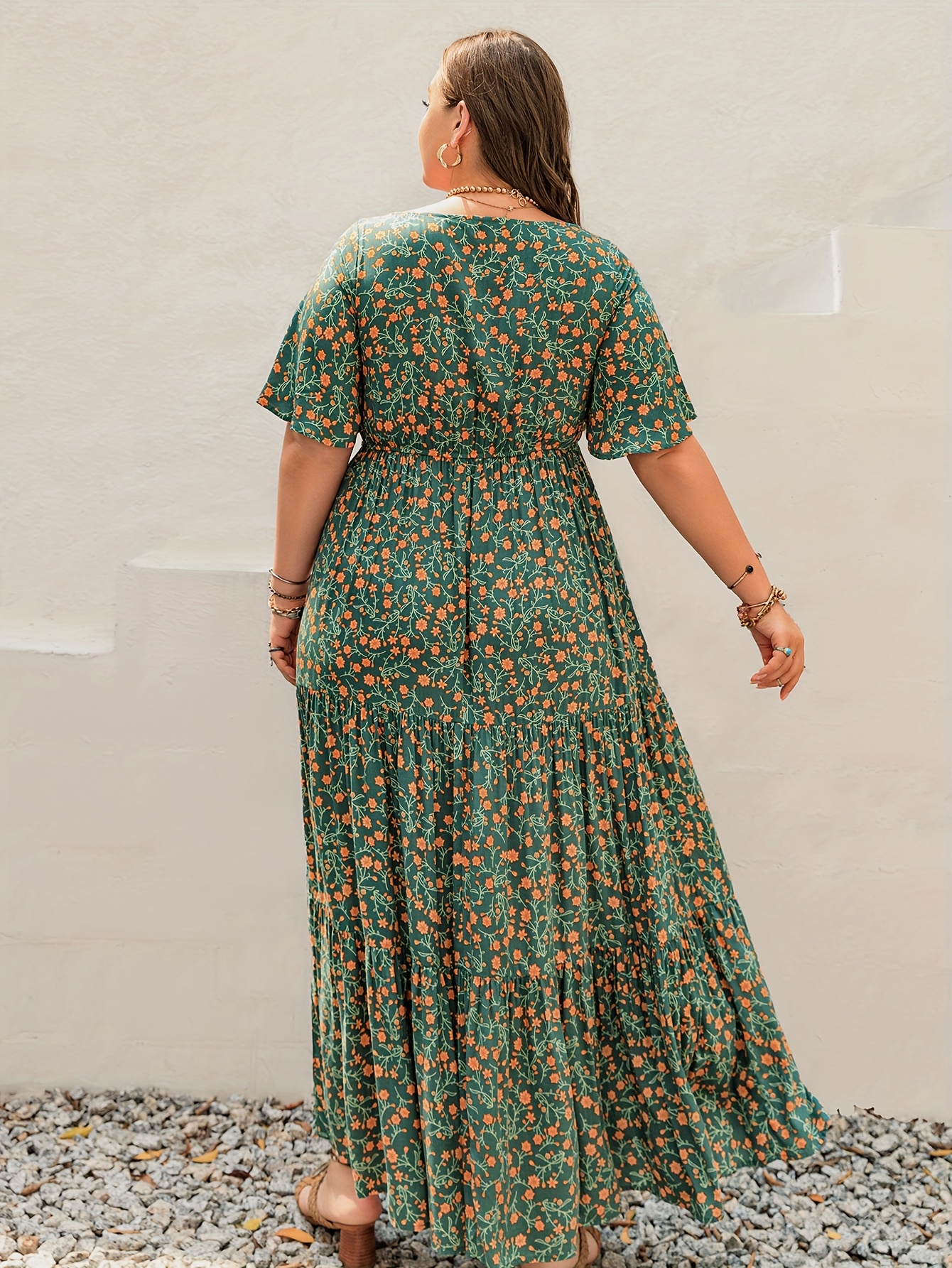 Plus Size Bohemian Long Dress  - đánh giá và giá Ethnic Style Dresses