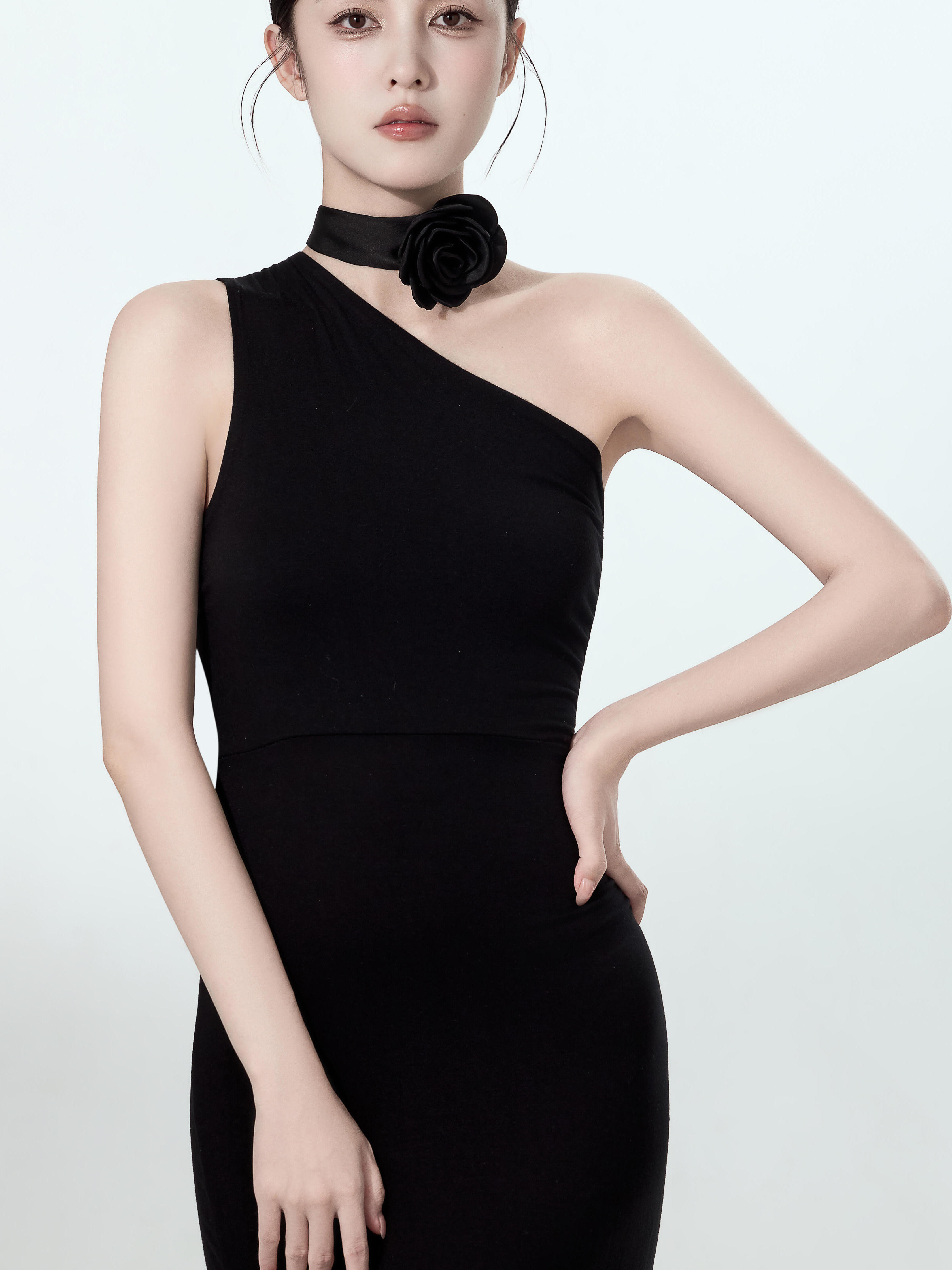 Black Slimming Waist Dress for - đánh giá và giá Ethnic Style Dresses
