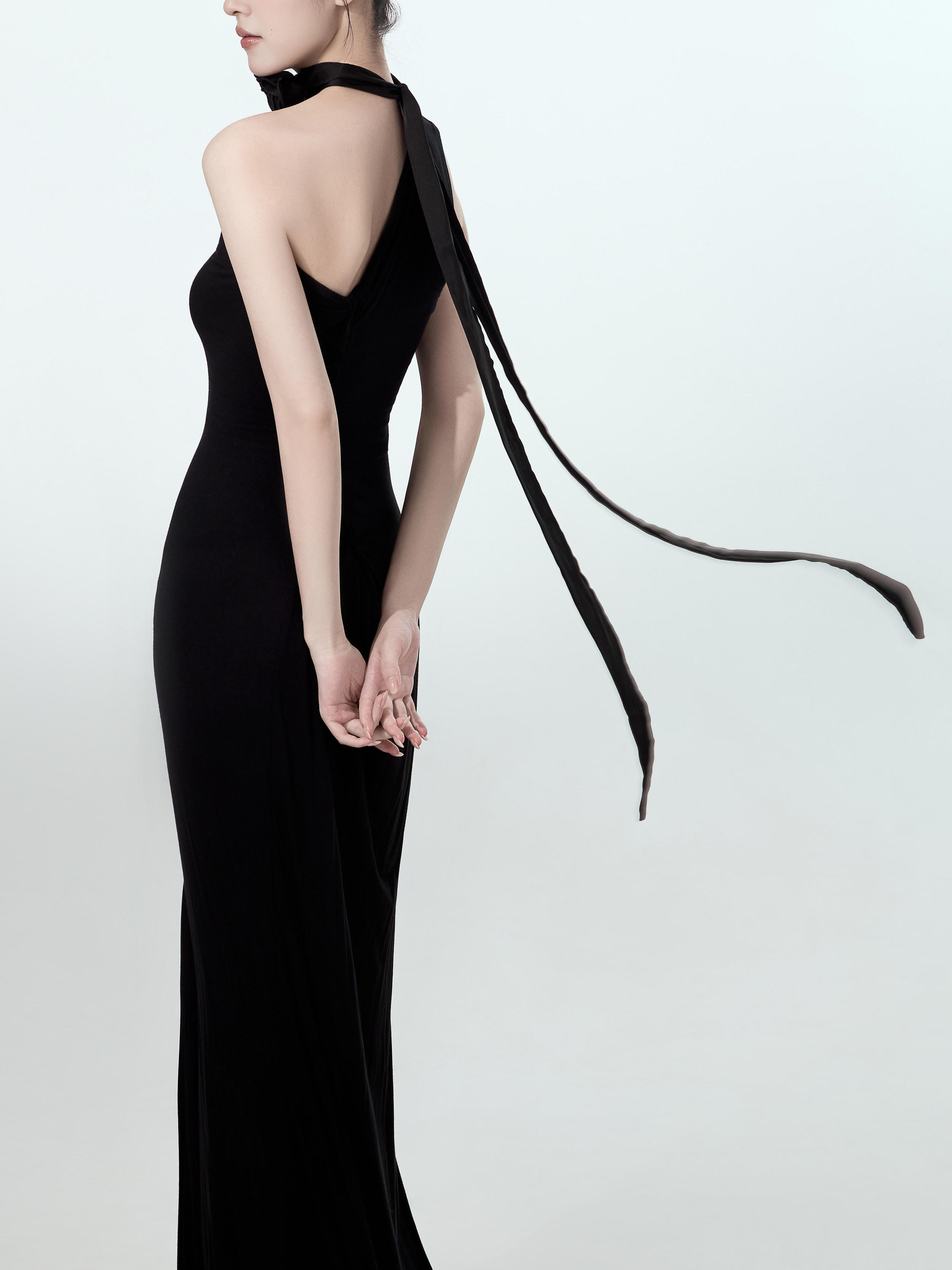 Black Slimming Waist Dress for - đánh giá và giá Ethnic Style Dresses