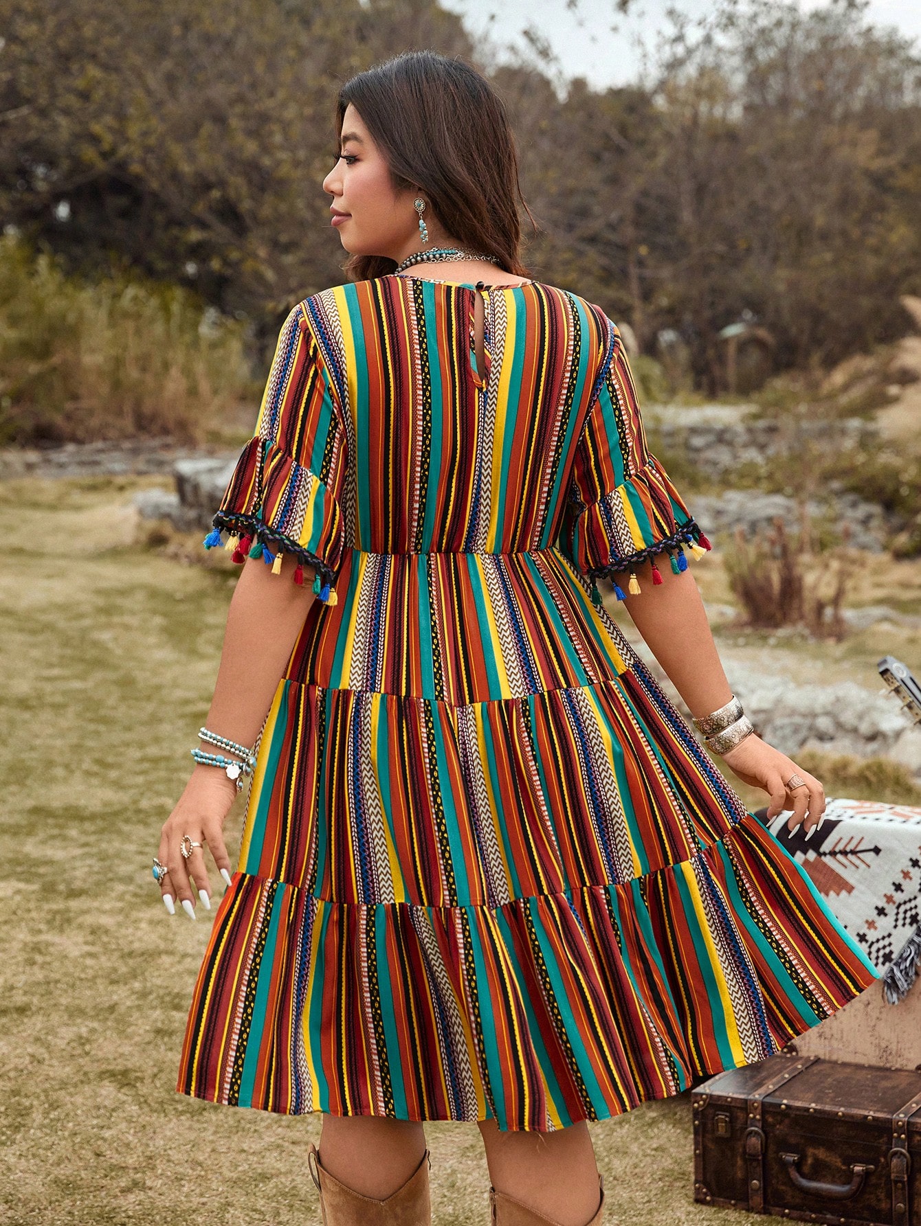 Women's Plus Size Ethnic Color - đánh giá và giá Ethnic Fashion Dress
