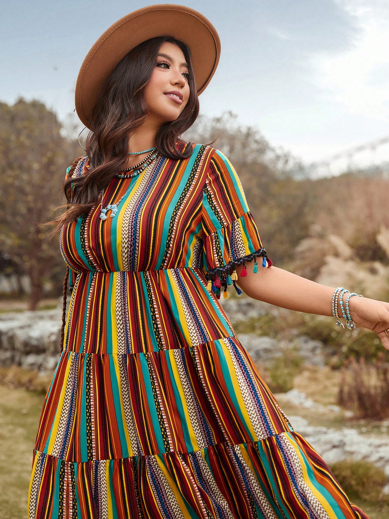 Women's Plus Size Ethnic Color - đánh giá và giá Ethnic Fashion Dress