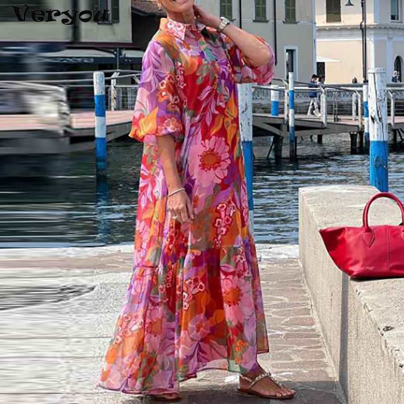 Plus Size Dress Women Turn Dow - đánh giá và giá Ethnic Fashion Dress