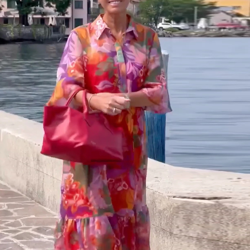 Plus Size Dress Women Turn Dow - đánh giá và giá Ethnic Fashion Dress