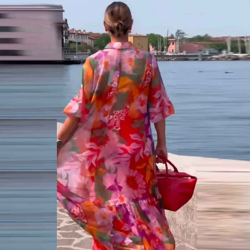 Plus Size Dress Women Turn Dow - đánh giá và giá Ethnic Fashion Dress