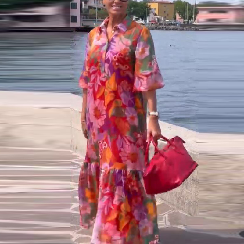 Plus Size Dress Women Turn Dow - đánh giá và giá Ethnic Fashion Dress