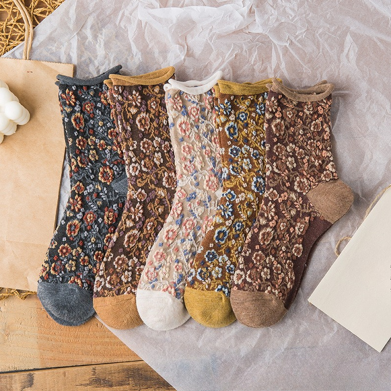 5 Pairs Retro Fashion Niche Fl - đánh giá và giá Ethnic Fashion Trends 2025
