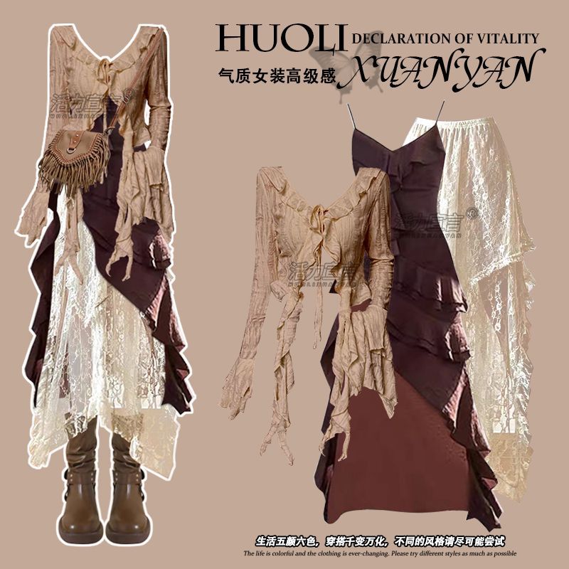 Autumn New Irregular Slim Fit  - đánh giá và giá Ethnic Fashion Dress