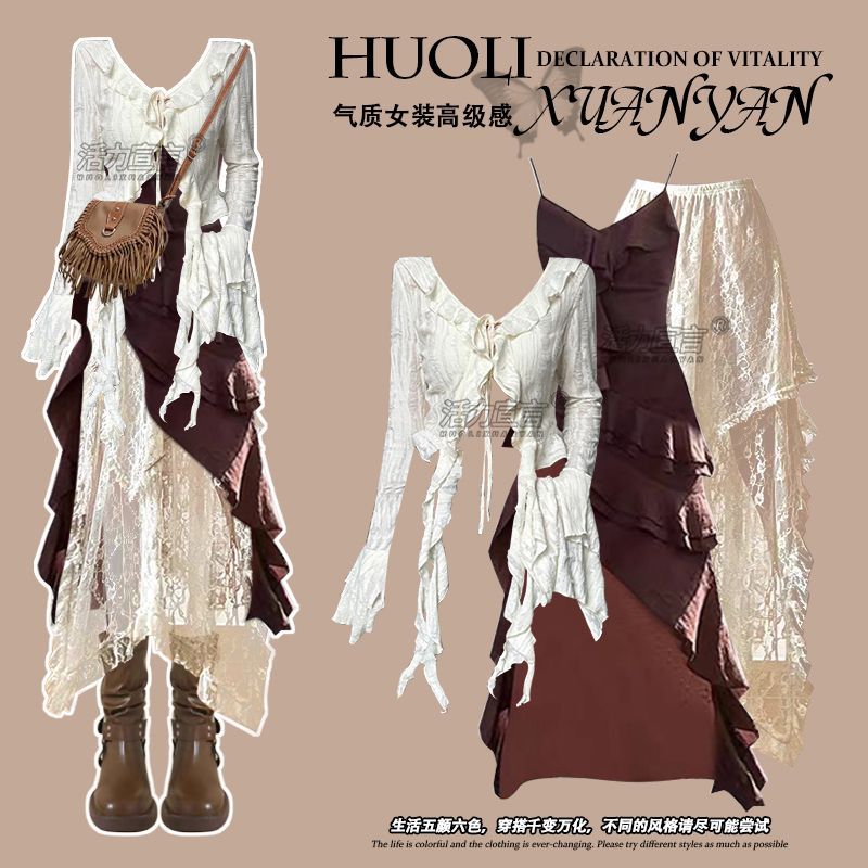 Autumn New Irregular Slim Fit  - đánh giá và giá Ethnic Fashion Dress
