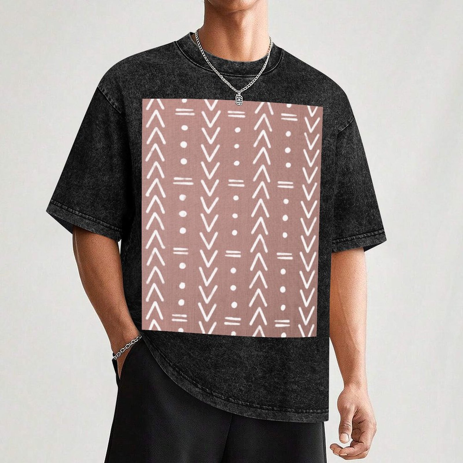 Mudcloth White Geometric Shape - đánh giá và giá Mudcloth Print Top