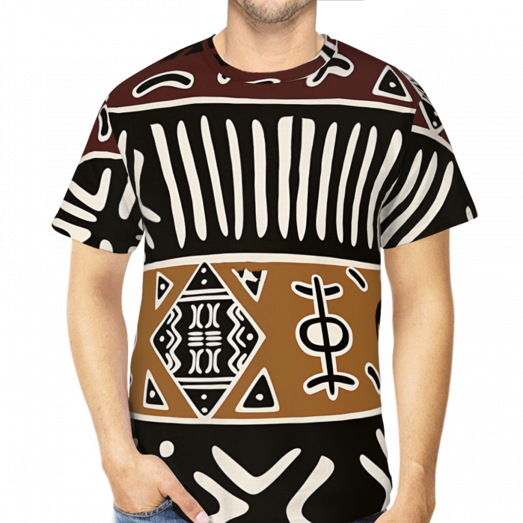 Mud Cloth with Elephants 3D Pr - đánh giá và giá Mudcloth Print Top
