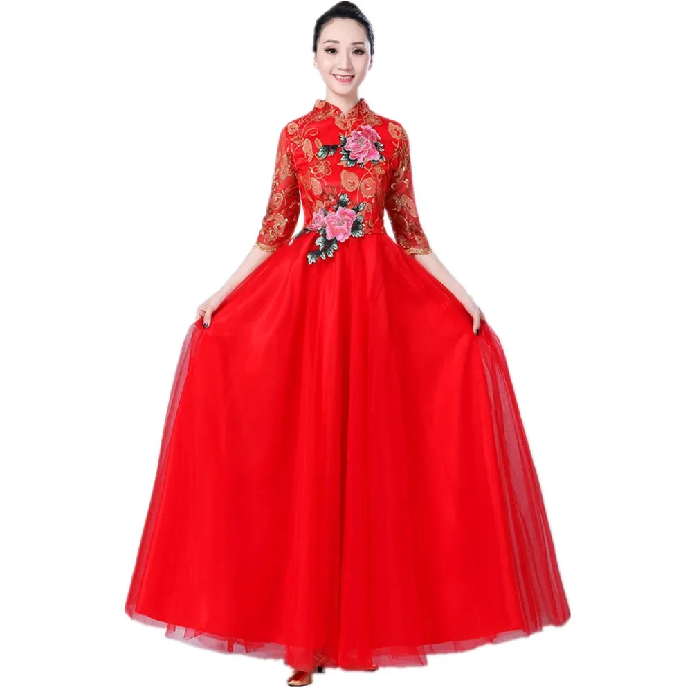 Ethnic Style Embroidery Chines - đánh giá và giá Ethnic Dress Fashion Show