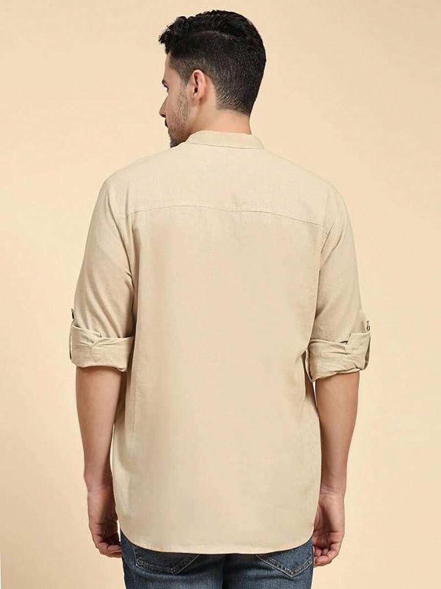 Mens Cotton Linen Kurta Shirt  - đánh giá và giá Kurta Men Cotton