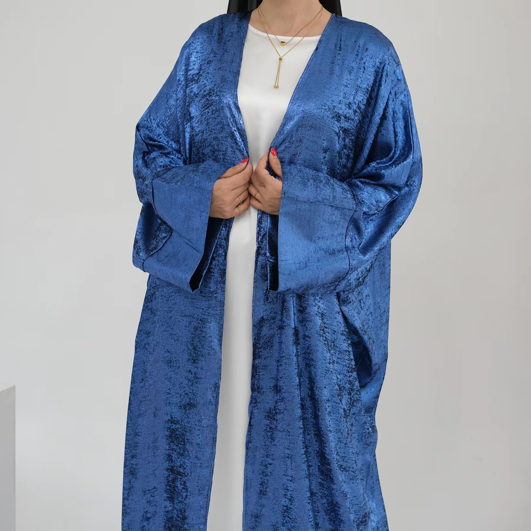 Fashionable Patchwork Open Car - đánh giá và giá Ethnic Style Dresses