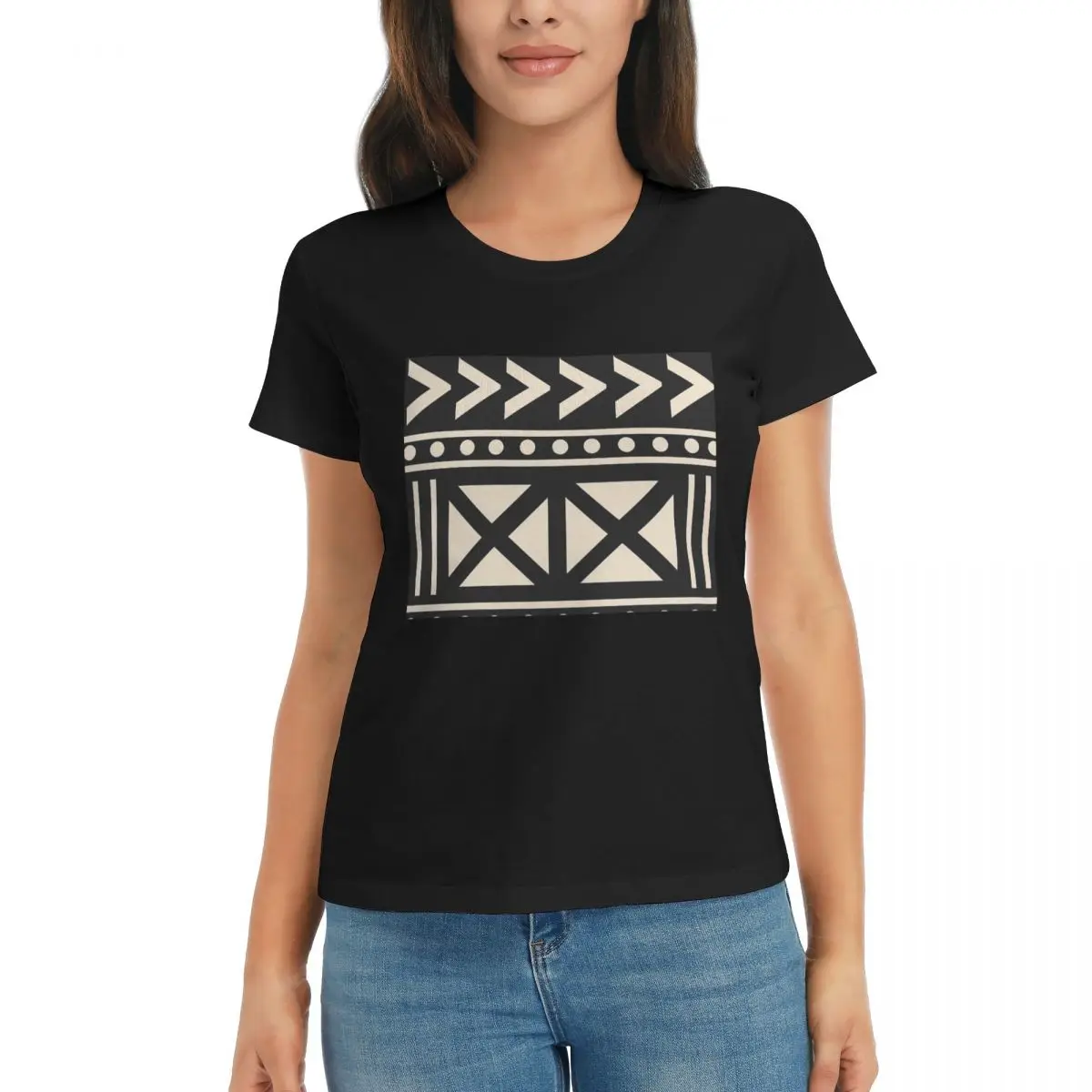 Women T-Shirt African Mud Clot - đánh giá và giá Mudcloth Print Top