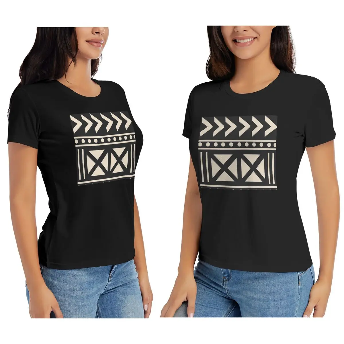 Women T-Shirt African Mud Clot - đánh giá và giá Mudcloth Print Top